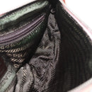 PRADA Accessory Pouch Canvas Pink Silver Auth 176484-20