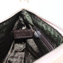 PRADA Accessory Pouch Canvas Pink Silver Auth 176484-22