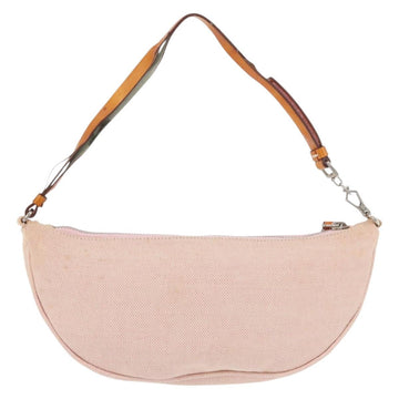 PRADA Accessory Pouch Canvas Pink Silver Auth 176484 - 0