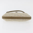 CELINE C Macadam Canvas Shoulder Bag Beige Silver Auth 176486A-5