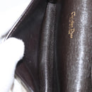 Christian Dior Trotter Canvas Chain Shoulder Bag Brown Gold Auth 176488-17