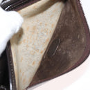 Christian Dior Trotter Canvas Chain Shoulder Bag Brown Gold Auth 176488-21