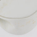 Christian Dior Shoulder Bag Leather White Gold Auth 176489-10