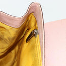 Salvatore Ferragamo Gancini Hand Bag Leather Pink Silver Auth 176491-18