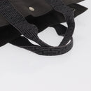 HERMES Her Line MM Hand Bag Canvas Gray Auth 176493-7