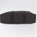 HERMES Her Line MM Hand Bag Canvas Gray Auth 176493-5