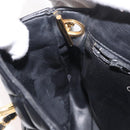 CHANEL Matelasse Chain Shoulder Bag Lamb Skin Black Gold CC Auth 176495-23