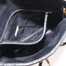 CHANEL Matelasse Chain Shoulder Bag Lamb Skin Black Gold CC Auth 176495-11