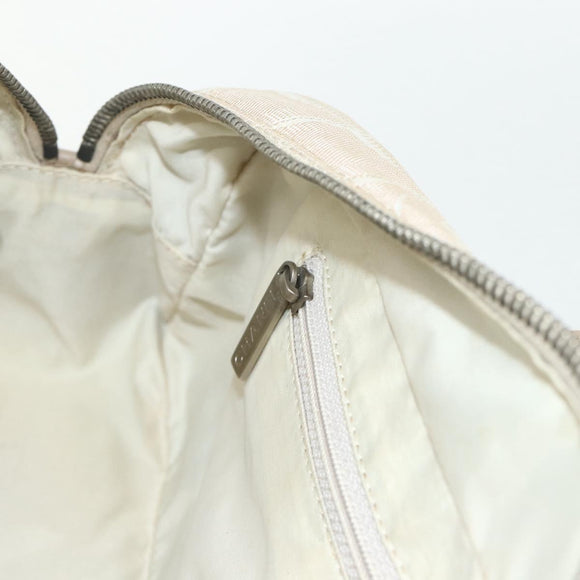 CHANEL New Travel line Shoulder Bag Beige CC Auth 176498