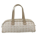 CHANEL New Travel line Shoulder Bag Beige CC Auth 176498-2
