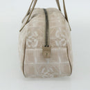 CHANEL New Travel line Shoulder Bag Beige CC Auth 176498-5