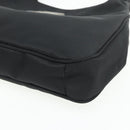 FENDI Shoulder Bag Nylon Black Silver Auth 176499A-8