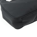 FENDI Shoulder Bag Nylon Black Silver Auth 176499A-17