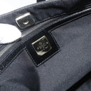 FENDI Shoulder Bag Nylon Black Silver Auth 176499A-10
