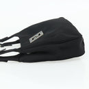FENDI Shoulder Bag Nylon Black Silver Auth 176499A-3