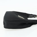 FENDI Shoulder Bag Nylon Black Silver Auth 176499A-4