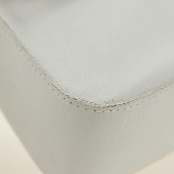 FENDI Drawing Mamma Baguette Schoudertas Canvas Wit Goud Origineel 176502SM