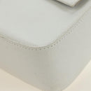 FENDI Drawing Mamma Baguette Schoudertas Canvas Wit Goud Origineel 176502SM-17