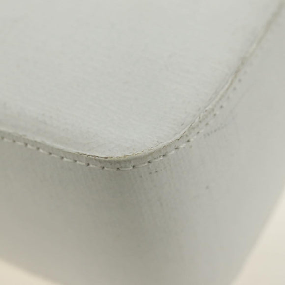 FENDI Drawing Mamma Baguette Schoudertas Canvas Wit Goud Origineel 176502SM