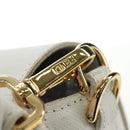 FENDI Drawing Mamma Baguette Schoudertas Canvas Wit Goud Origineel 176502SM-20