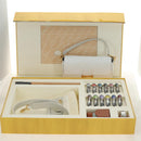 FENDI Drawing Mamma Baguette Schoudertas Canvas Wit Goud Origineel 176502SM-12