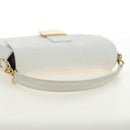 FENDI Drawing Mamma Baguette Schoudertas Canvas Wit Goud Origineel 176502SM-8