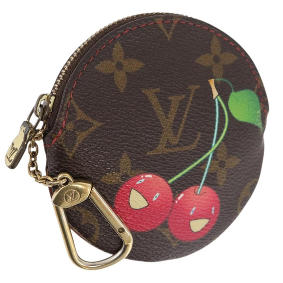 LOUIS VUITTON Monogram Cherry Porte Monnaie Ron Coin Purse M95043 Auth 176506A