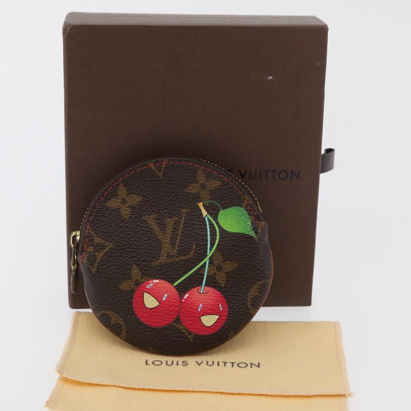 LOUIS VUITTON Monogram Cherry Porte Monnaie Ron Coin Purse M95043 Auth 176506A