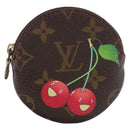 LOUIS VUITTON Monogram Cherry Porte Monnaie Ron Coin Purse M95043 Auth 176506A-13