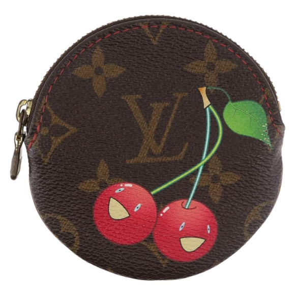 LOUIS VUITTON Monogram Cherry Porte Monnaie Ron Coin Purse M95043 Auth 176506A