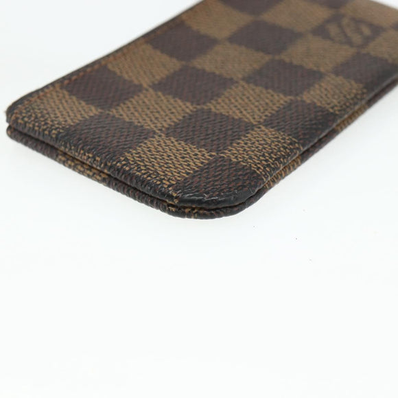 LOUIS VUITTON Damier Ebene Pochette Cles Coin Purse N62658 LV Auth 176507