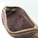 LOUIS VUITTON Damier Ebene Pochette Cles Coin Purse N62658 LV Auth 176507-10