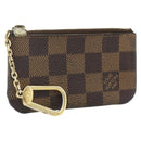 LOUIS VUITTON Damier Ebene Pochette Cles Coin Purse N62658 LV Auth 176507-1