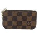LOUIS VUITTON Damier Ebene Pochette Cles Coin Purse N62658 LV Auth 176507-13