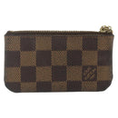 LOUIS VUITTON Damier Ebene Pochette Cles Coin Purse N62658 LV Auth 176507-2