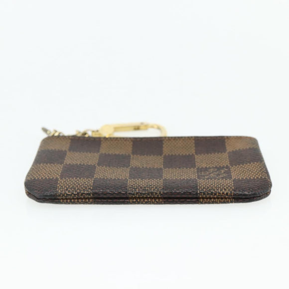 LOUIS VUITTON Damier Ebene Pochette Cles Coin Purse N62658 LV Auth 176507