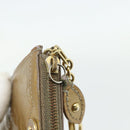 LOUIS VUITTON Vernis Pochette Cles NM Coin Purse Beige Poodle M91763 Auth 176508-9