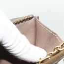 LOUIS VUITTON Vernis Pochette Cles NM Coin Purse Beige Poodle M91763 Auth 176508-12
