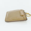 LOUIS VUITTON Vernis Pochette Cles NM Coin Purse Beige Poodle M91763 Auth 176508-3