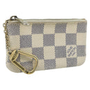 LOUIS VUITTON Damier Azur Pochette Cles Coin Purse N62659 LV Auth 176512-1