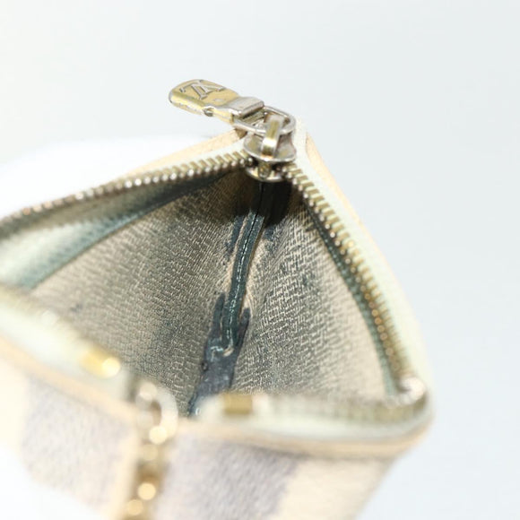 LOUIS VUITTON Damier Azur Pochette Cles Coin Purse N62659 LV Auth 176512