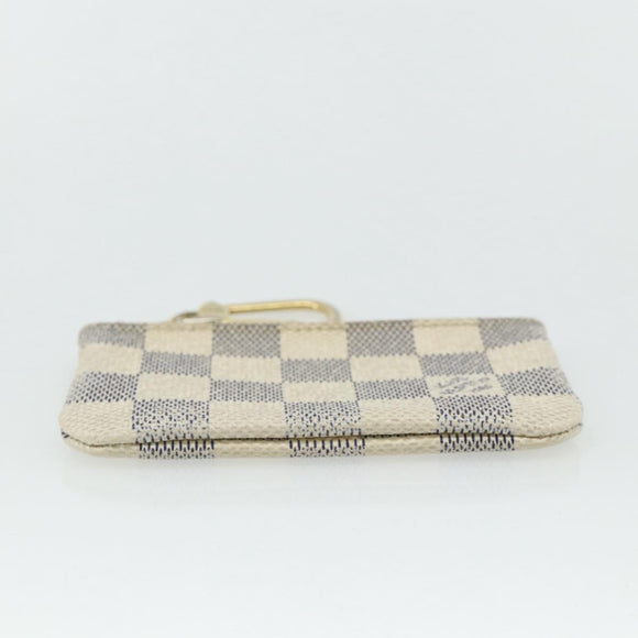 LOUIS VUITTON Damier Azur Pochette Cles Coin Purse N62659 LV Auth 176512