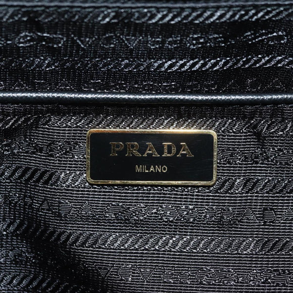 PRADA Robot Backpack Nylon Black Silver Auth 176514SAV