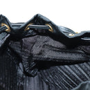 PRADA Robot Backpack Nylon Black Silver Auth 176514SAV-29