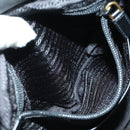 PRADA Robot Backpack Nylon Black Silver Auth 176514SAV-32