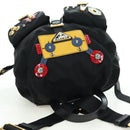 PRADA Robot Backpack Nylon Black Silver Auth 176514SAV-6