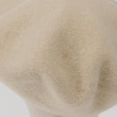 CHANEL Hat Wool Ivory CC Auth 176523A-4