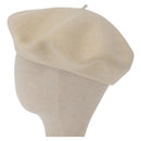 CHANEL Hat Wool Ivory CC Auth 176523A-5