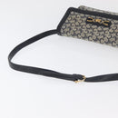 CELINE C Sulky Shoulder Bag Canvas Navy Gold Auth 176524-7