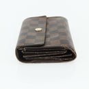 LOUIS VUITTON Monogram Damier Ebene Wallet 3 Set LV Auth 176526-11